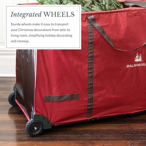 Balsam Hill Rolling Multi-Purpose Greenery Bag - Premium Christmas Tree Storage with Heavy-Duty Wheels and Compression System for Trees and Holiday Garland Protection - Image 5