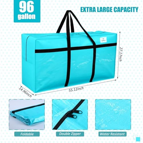 4 Pcs 96 Gallon Extra Large Moving Bags Heavy Duty Storage Bag - Image 2