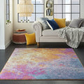 Nourison Home Passion Sunburst 5'3'' x 7'3'' Area-Rug, Modern, Abstract, Easy-Cleaning, Non Shedding, Bed Room, Living Room, Dining Room, Kitchen, (5' x 7') by NourisonHome