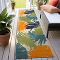 Rugshop Lucca Indoor/Outdoor Contemporary Patio Runner Rug Multi 2'7" x 10' by Rugshop