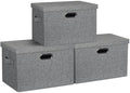 Storage Bins with Lids Fabric Closet Organizers Cubes Office Organization by GraciadecoStorage