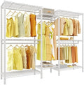 Raybee Clothes Rack, Freestanding Closet Storage System, 5 Rods 8 shelves by Raybee