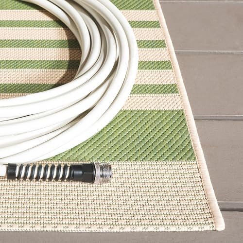 SAFAVIEH Courtyard Outdoor Area Rug 8x11, Green & Beige CY6062-244 - Image 4