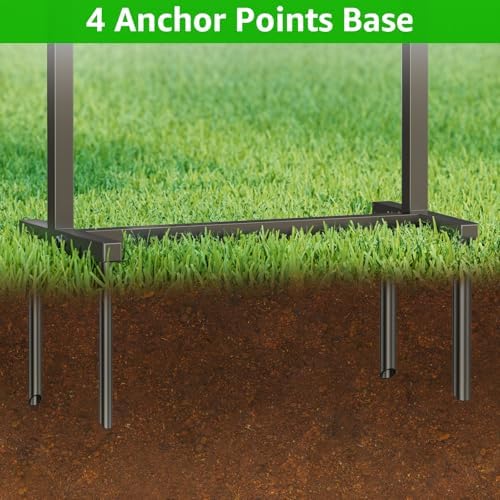 Garden Hose Holder with Faucet Holds 150-Feet Hose for Outside 4 Spikes - Image 5