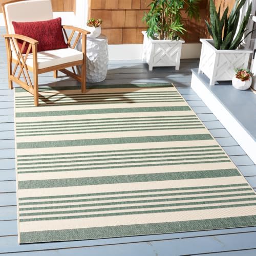 SAFAVIEH Courtyard Outdoor Area Rug 5'3"x7'7", Beige CY6062-322 by Unknown