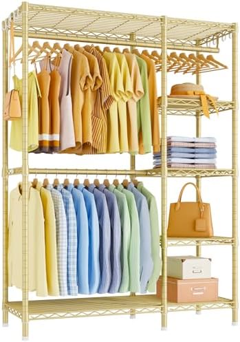 Ulif F2 Clothes Rack, 5 Tiers Heavy Duty Garment Rack for Bedroom by Ulif
