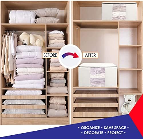 Vacuum Storage Bags, Cube Space Saver Bags, Bedding Space Saving Organizer - Image 5