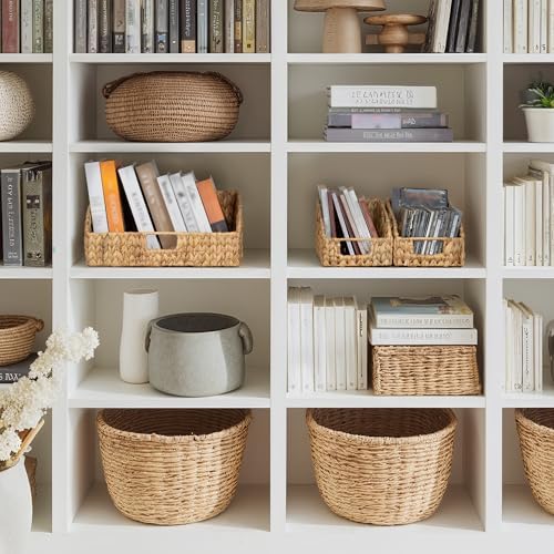 StorageWorks Water Hyacinth Basket Organizer, Pantry Storage Baskets,3-Pack - Image 6