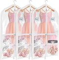 Univivi 40 Inch Dance Costume Garment Bags for Dancers, Clear, 3 Pack by Univivi
