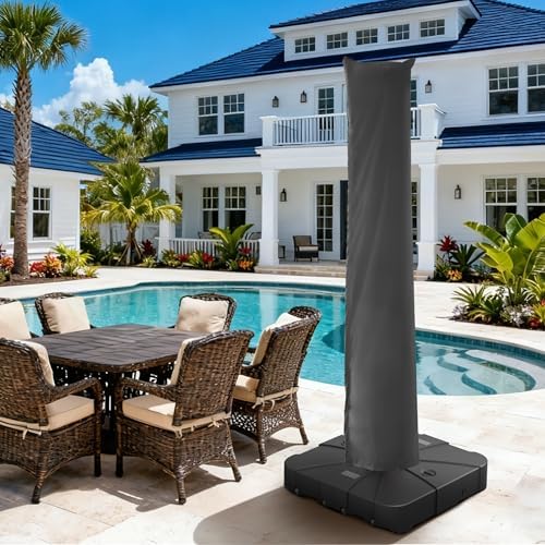 Patio Cantilever Umbrella Outdoor Waterproof Cover with Zippe - Image 5