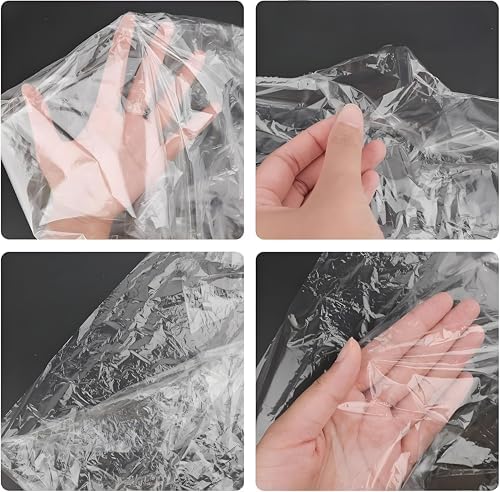 10 Pcs Long Plastic Clothes Covers, 60 * 150cm Clear Clothes Bags Hanging,Dress Bag,Garment Bags Dress Bags Covers Long,Dust-proof Garment Protector Covers for Clothes Shirt Suit Jacket Suit Sweater - Image 7