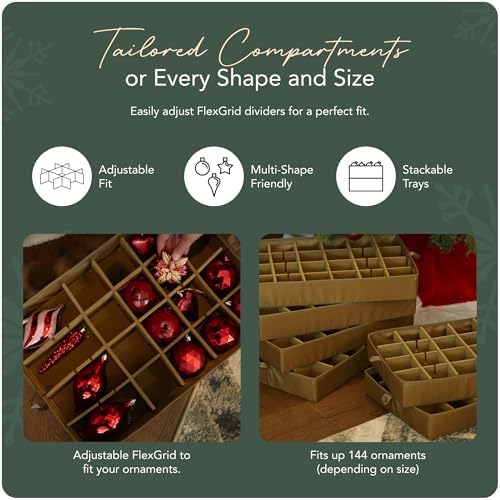 Covermates Adjustable Ornament Storage Bag, 19.25" W x 13" D x 18.5" H - Image 5