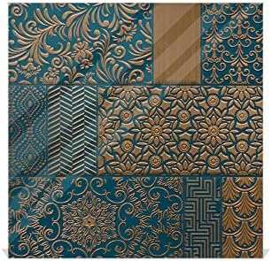 Concept Crystal 50 Keys Cabinet with Decorative Front Panel and Glass White Board KN06: Textures and Tiles 2 Series - Image 5