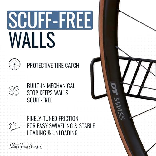 StoreYourBoard Swivel Bike Wall Mount, No Lift Vertical Rack, 4 Pack - Image 4