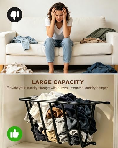 Wall Mounted Blanket Holder, Heavy Duty Metal Thicken Rack - Image 3