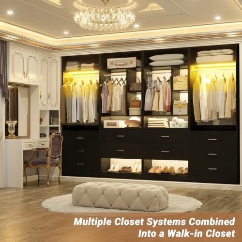 Besiost Closet Systems with 5 Drawers & 3CCT Sensor Light - Image 2