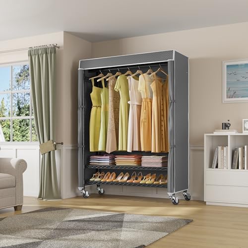 VIPEK R3C Plus Portable Closet for Hanging Clothes Rolling Rack with Cover - Image 2