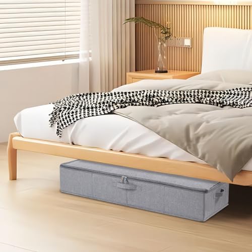 Under Bed Storage Container,Grey,23.6x11.8x5.9 Inch,3 Pack - Image 3