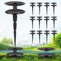 12PCS Metal Garden Hose Guide Spike, Hose Guides for Garden Heavy Duty, Cast Iron Garden Hose Guides for Outside, Rustproof Coated Hose Guide Stakes for Lawn & Yard, Plant & Flower Bed Protection by Unknown