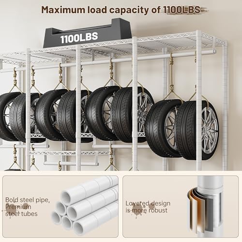 Raybee Clothes Rack, Heavy Duty Freestanding Closet Storage System 1100LBS - Image 2