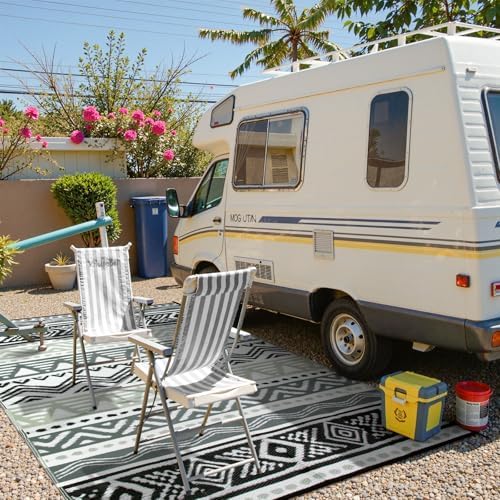 Lahome Outdoor Rug Waterproof, 6x9 Outdoor Plastic Straw Rug for Camping RV - Image 5