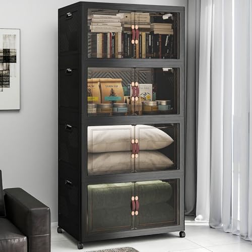 UAMFURI Stackable Storage Bins with Lids, 720QT Lockable Storage Cabinet by UAMFURIDirect