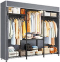 Raybee Clothes Rack, Heavy Duty Portable Closet with Cover, 3 Rods, 800LBS by Raybee