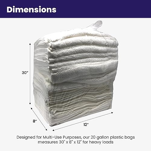 Norton Supply Rhino Bag: 20 Gal Capacity Heavy Duty and Waterproof Large Clear Plastic Storage Bags Jumbo Size for Clothes, Comforters, Luggage, Bedding, Travel Supplies, Packing and Moving - Reusable - Image 2