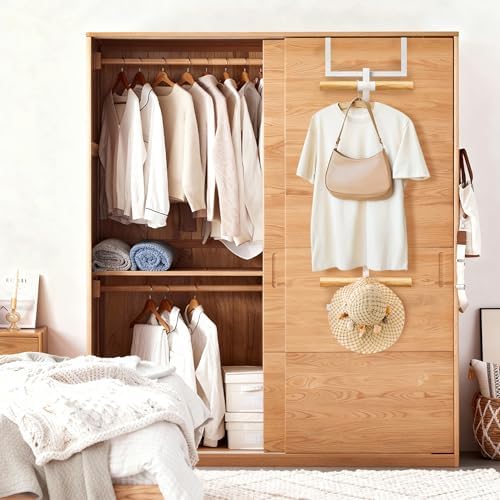 Over The Door Backpack Hanger, 2-Tier Metal Backpack Holder Rack - Image 4
