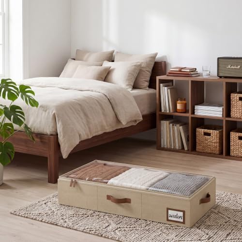 StorageWorks 6 Inch Low Profile Under Bed Storage Containers with Clear Lid - Image 5