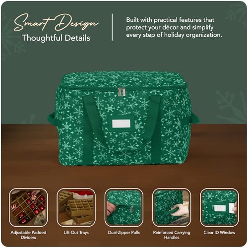 Covermates Adjustable Ornament Storage Bag, 25.5" W x 13" D x 12.5" H - Image 4