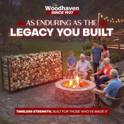 Woodhaven 10-Foot Brown Firewood Rack – Made in USA – 1/2 Cord Raised Lumber Storage Rack – Keeps Wood Dry & Ready – Heavy-Duty Steel, Lifetime Structural Warranty (Without Cover) - Image 2