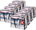 Lifewit 45L Clear Clothes Storage Bags,Plastic Foldable Blanket Storage Bag by Lifewit