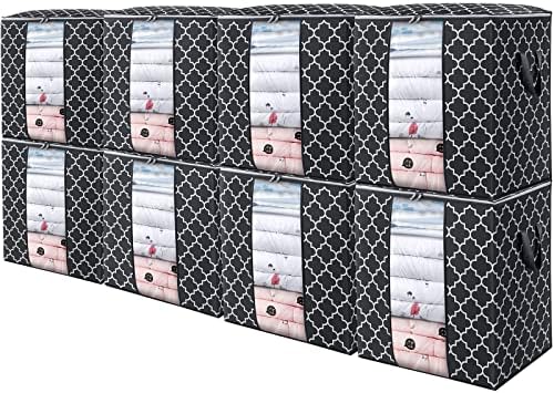 Storage Bags 8 Pack 100L Clothes Organization and Storage Containers by WiseLife