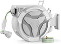 Retractable Garden Hose Reel 1/2"x100ft with 10-Function Nozzle by Smarttechluckyyou