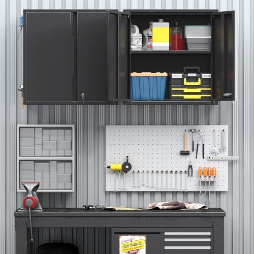 Coolsun 26" H Garage Wall Cabinet with Lockable Doors and Adjustable Shelf - Image 2