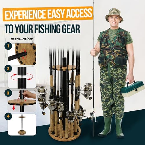 Rush Creek Creations 16 Rod Fishing Rod Holder, Fishing Gear, Tackle Box - Image 6