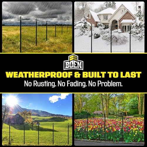 Black Plastic Chicken Wire 4'x100', Hex Poultry Netting Garden Fence Roll - Image 7