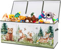 decalsweet Large Toy Box Collapsible Chest Organizer with Flip Lid for Kids by Decalsweet