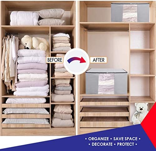 Vacuum Storage Bags, Cube Space Saver Bags, Bedding Space Saving Organizer - Image 5