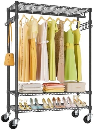 VIPEK R3 Plus Rolling Clothes Rack Heavy Duty Closet for Hanging Clothes by VIPEK