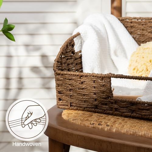 StorageWorks Pantry Baskets for Organizing, Brown Storage Baskets, 2-Pack - Image 4
