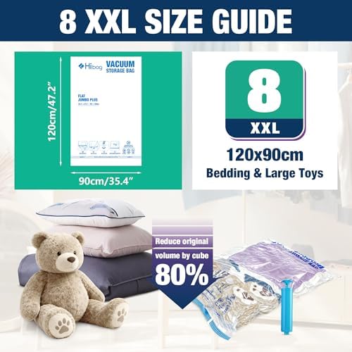 XXL Jumbo Vacuum Seal Storage Bags Extra Large for Clothing Bedding - Image 2