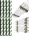 Ghosthorn Fishing Rod Rack,Wall or Ceiling Mounted Pole Holder Garage by Ghosthorn