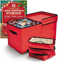 Holiday Cheer Premium Christmas Ornament Storage, 8 Tray, 128 Ornaments by Holiday+Cheer