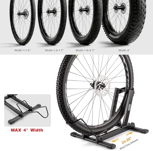 CXWXC Bike Rack Garage - Bicycle Stand Floor for 20"-29" Bikes, 4" Tire - Image 5