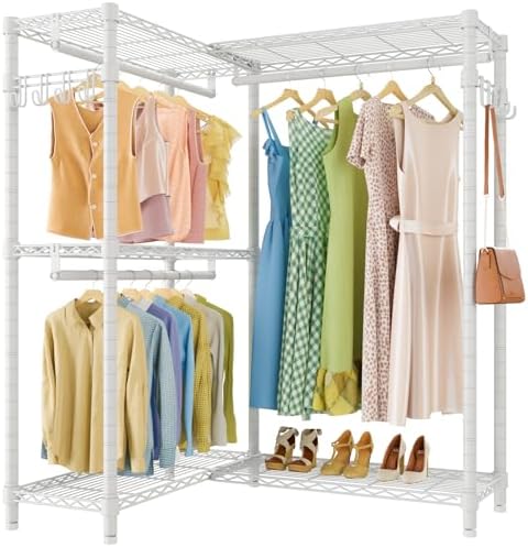 VIPEK L4 Corner Clothes Rack Heavy Duty Closet for Hanging Clothes by VIPEK