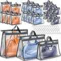Chumia 20 Pack Clear Dust Cover Handbag Storage Organizer 3 Size, Grey by Chumia