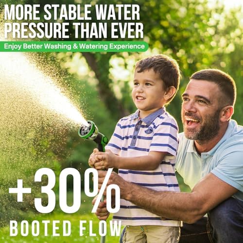 Retractable Garden Hose Reel, 1/2 in x 150 ft Heavy Duty Wall-Mounted Hose Reel with 180° Swivel Bracket, 10-Pattern Nozzle, Automatic Slow Rewind System, Any Length Lock for outside Watering,Cleaning - Image 7