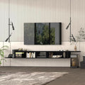 Atelier Mobili Floating TV Stand for Up to 65 Inch TVs – Wall Mounted Floating Shelf for Under TV, Entryway Organizer & Bedroom Vanity – Multi-Purpose Storage & Display Console (Black, 100INCH) by AtelierMobili